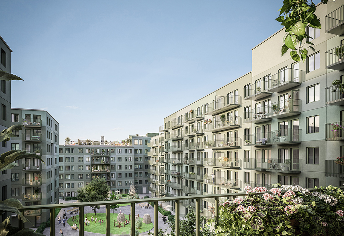 exterior brf hojden innergard balkong