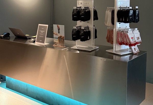 receptionen i pilatesstudion.