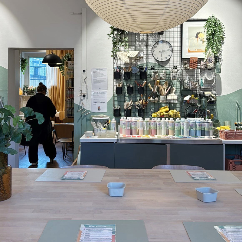 Bild från Moja keramiks studio i Majorna.