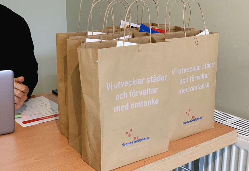Varje hushåll  tilldelas ett välkomstkit i samband med inflyttningen. 