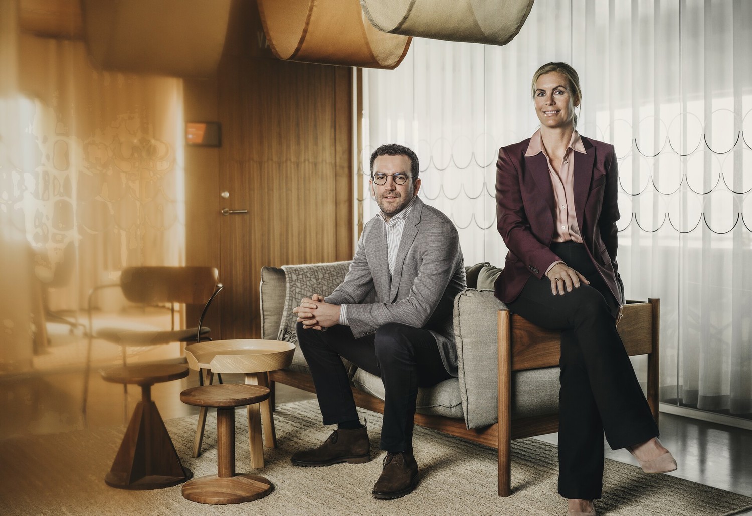 Thomas Arnout, Director Asset Manager and business development och Sofia Granlund VD Stena Real Estate