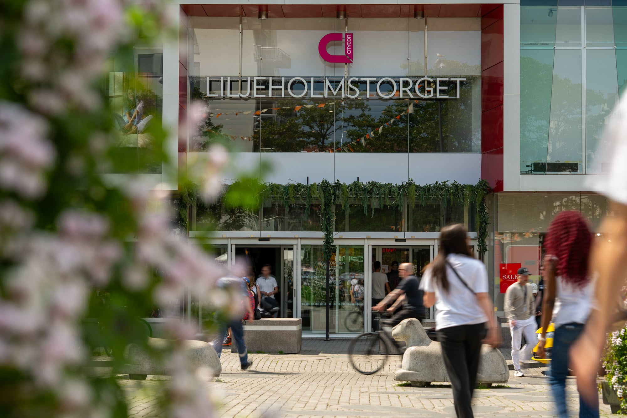 Entré till Liljeholmens centrum
