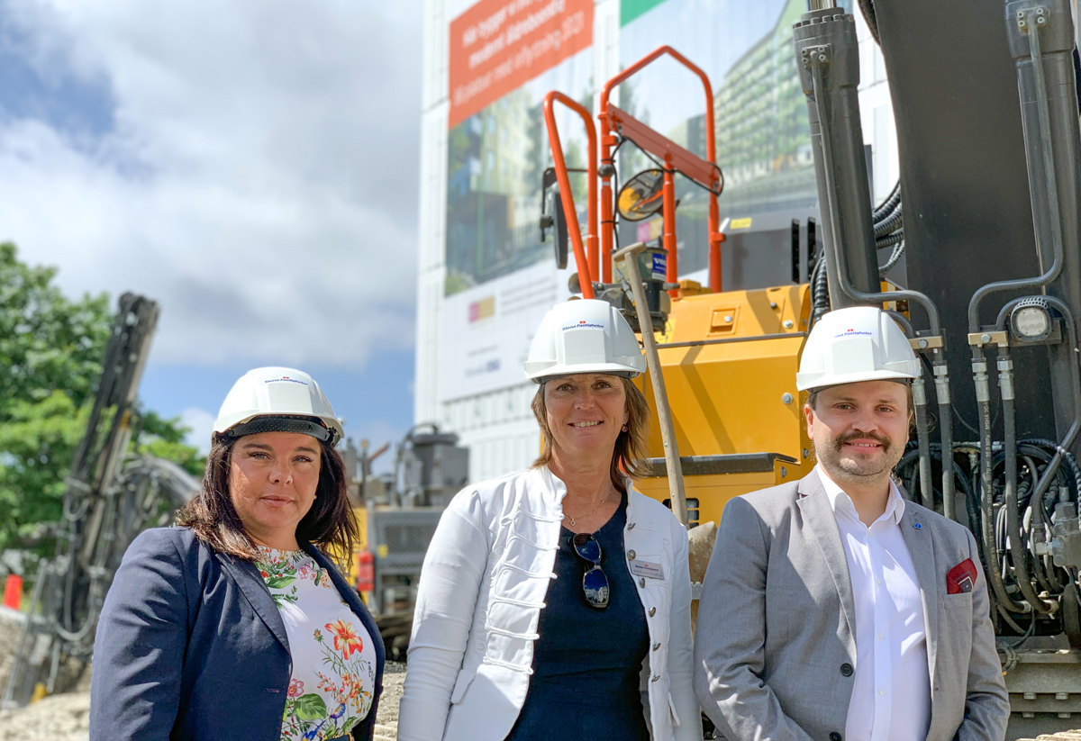 Caroline Forsell, regionchef i Attendo Egen Regi Väst, Ann-Catrin Dryselius, fastighetschef på Stena Fastigheter Göteborg och Kalle Bäck (KD), ordförande i SDN Västra Göteborg. 
