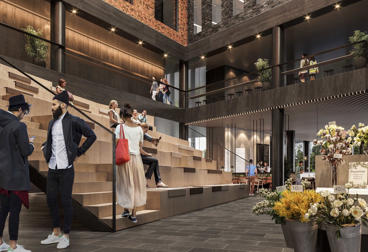 visuell trappa i entré