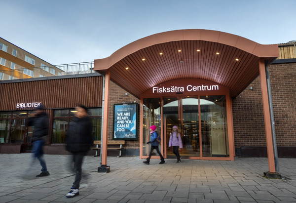 Entré till Fisksätra Centrum