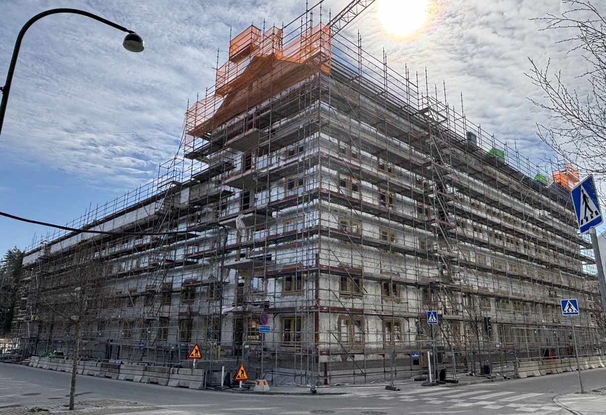 Bild på bygget för nyproduktionsprojektet Atlantis i Vega
