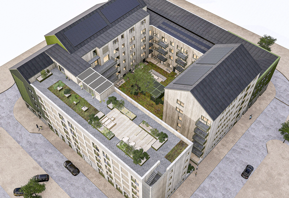 Illustration över Flora ovanför