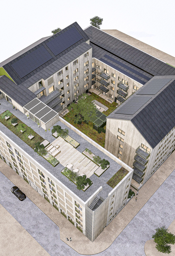 Illustration över Flora ovanför