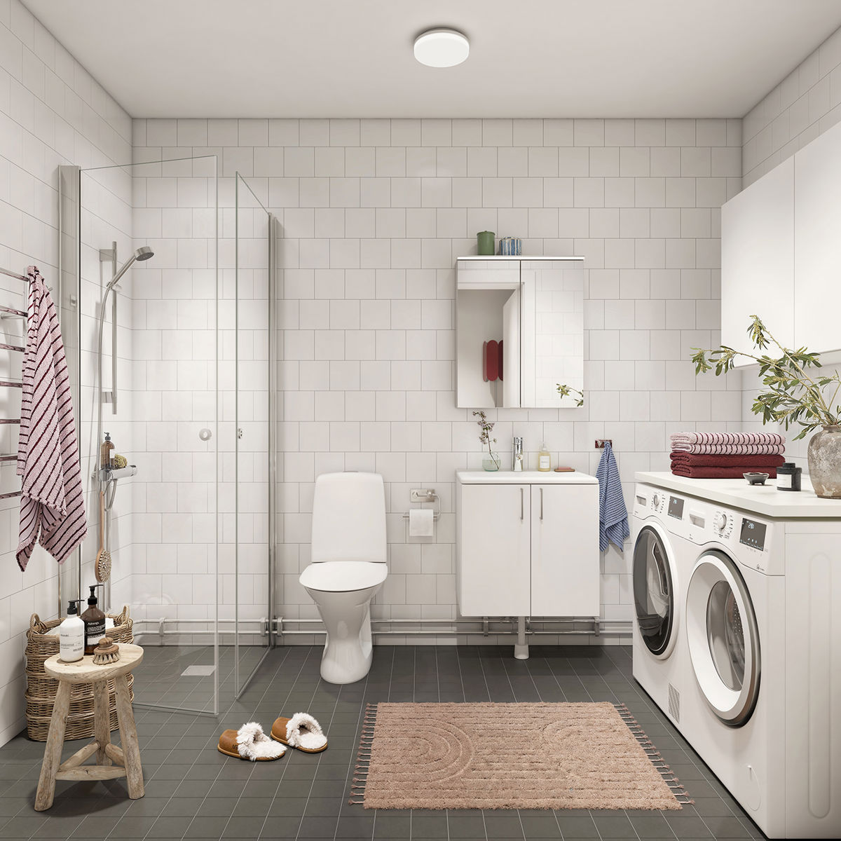 Visionsbild för Stella med fokus på badrum