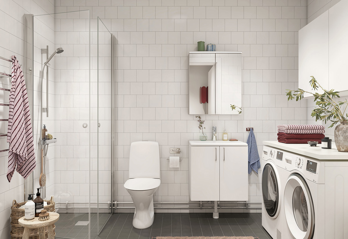 Visionsbild för Stella med fokus på badrum