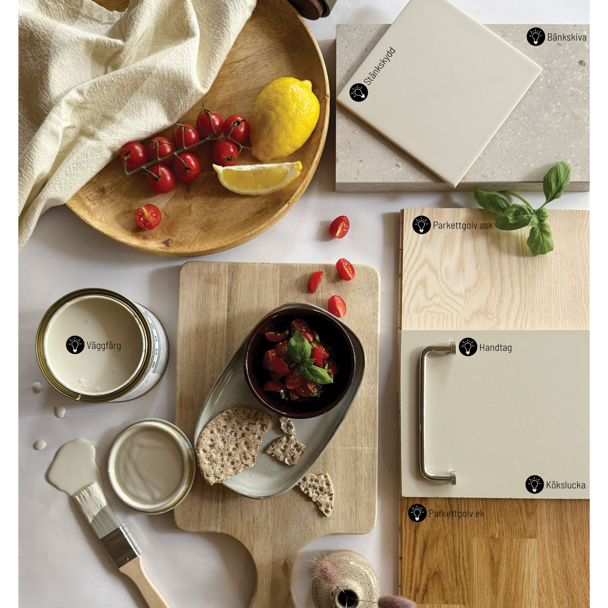 Bild över alla materialval i Stella