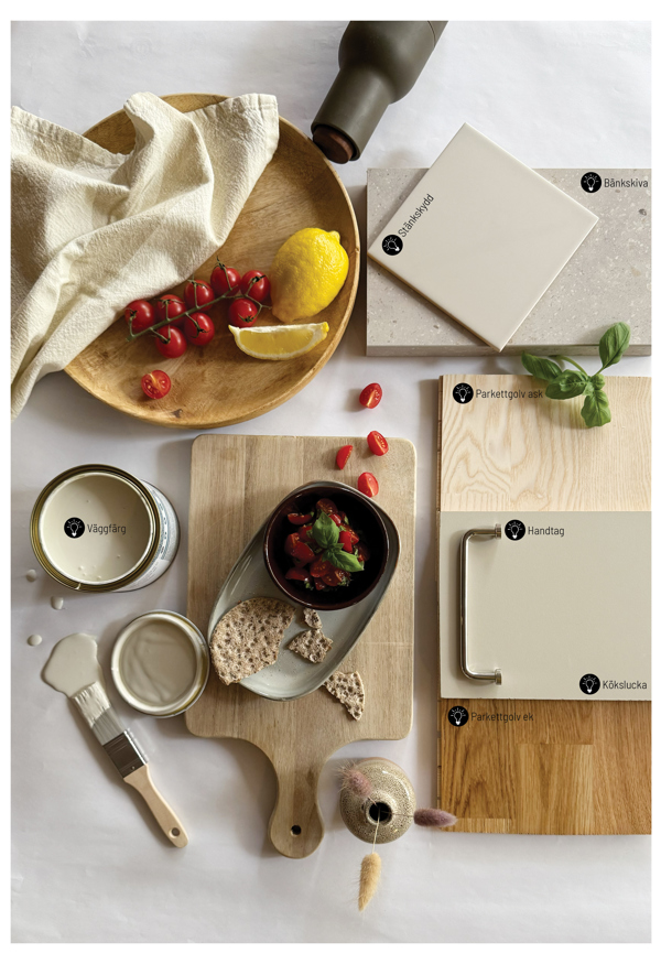 Bild över alla materialval i Stella